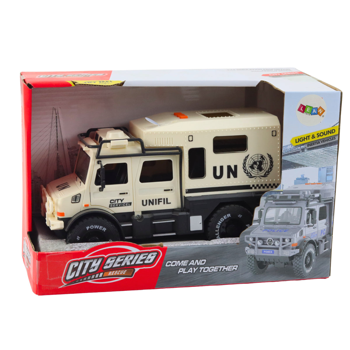 Off-road Vehicle City Service Opening Doors Sound Lights