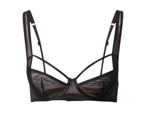 Scandale Le Balconet Base Lift Sleek-black Women Bratransparent