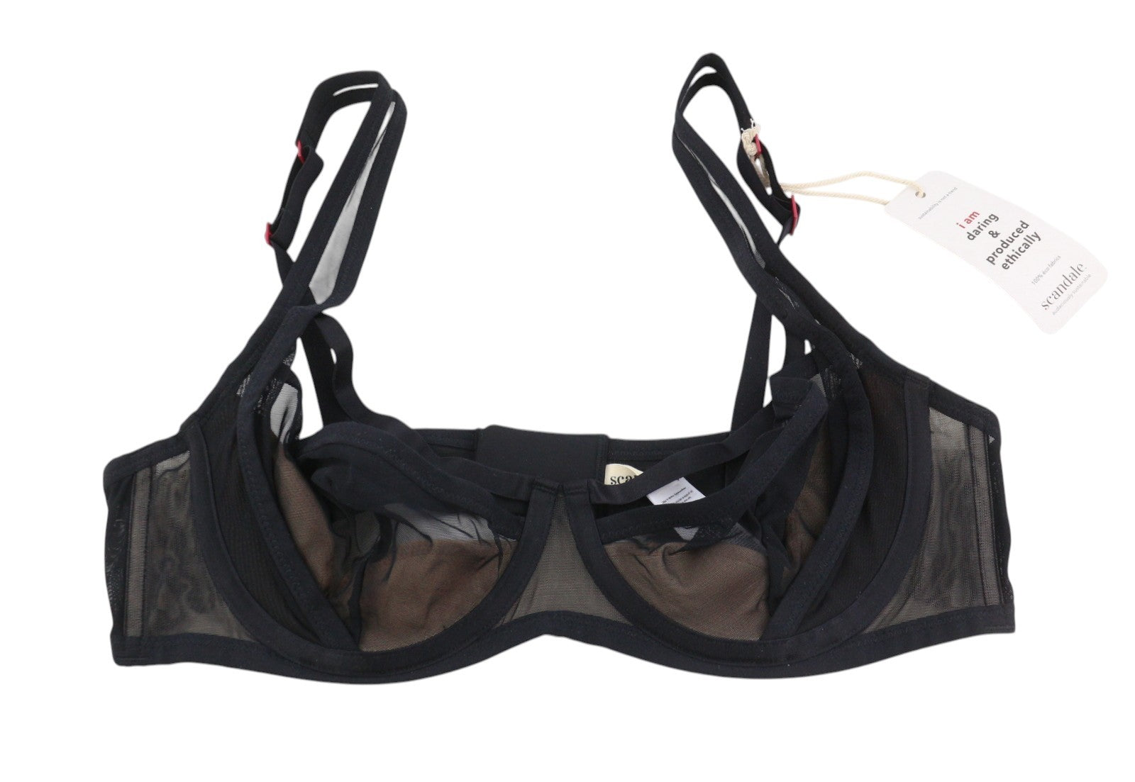 Scandale Le Balconet Base Lift Sleek-black Women Bratransparent