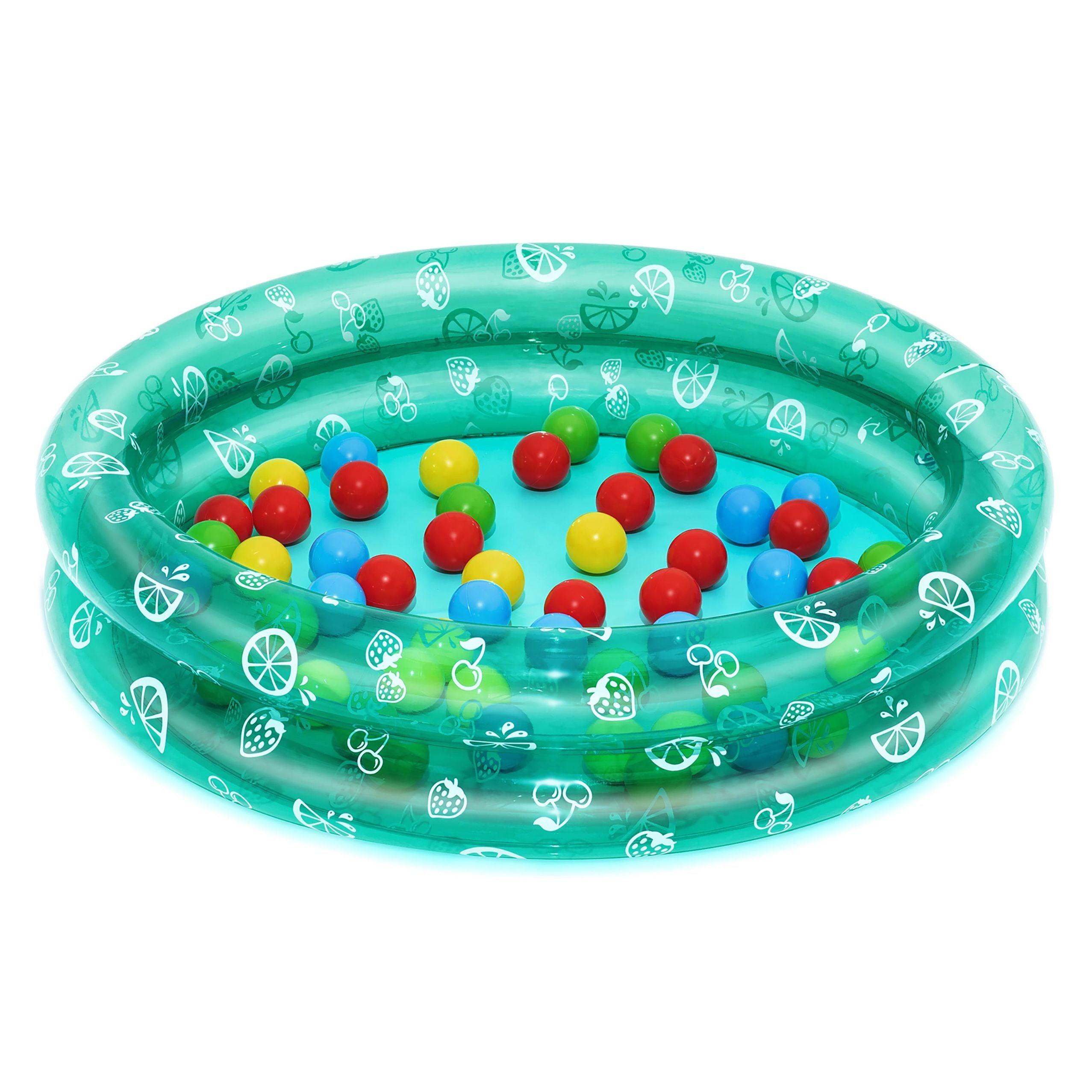 Piscina inflável de jardim com bolas Bestway 51141 transparente com pontos