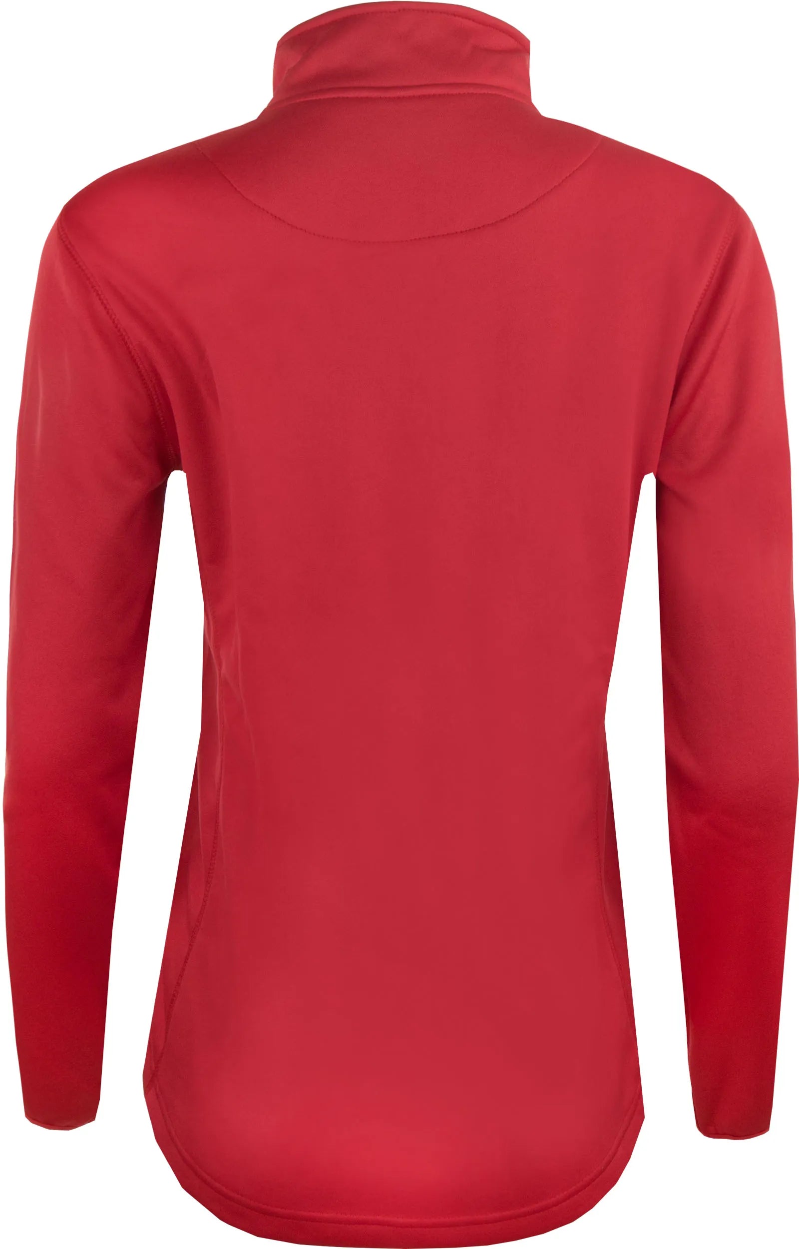 Moletom feminino playerlayer 1/4 zip vermelho escarlate 2xs