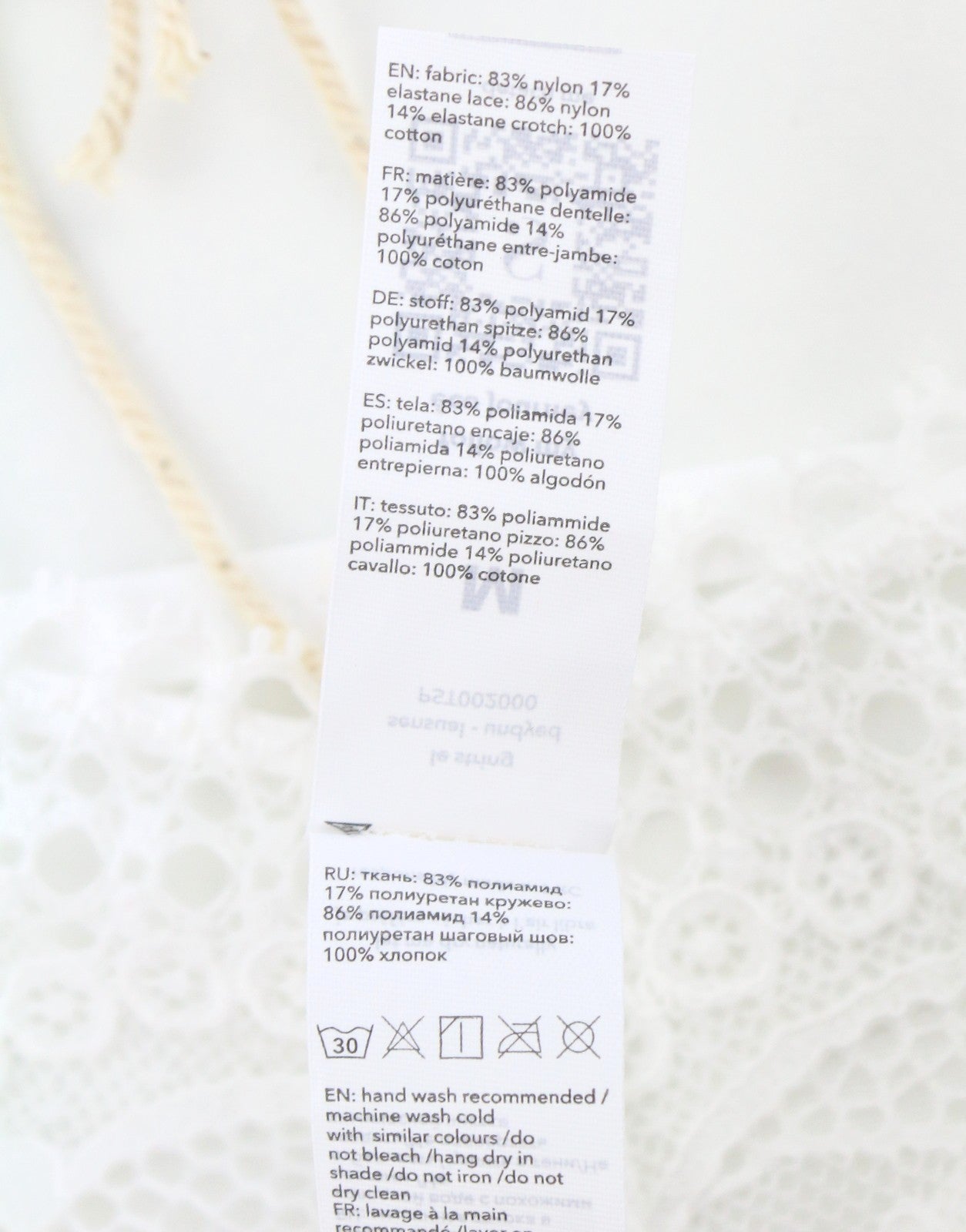 Scandale Le String Sensual-undyed Women Kaltieswhite Delicate Lace 3-balení