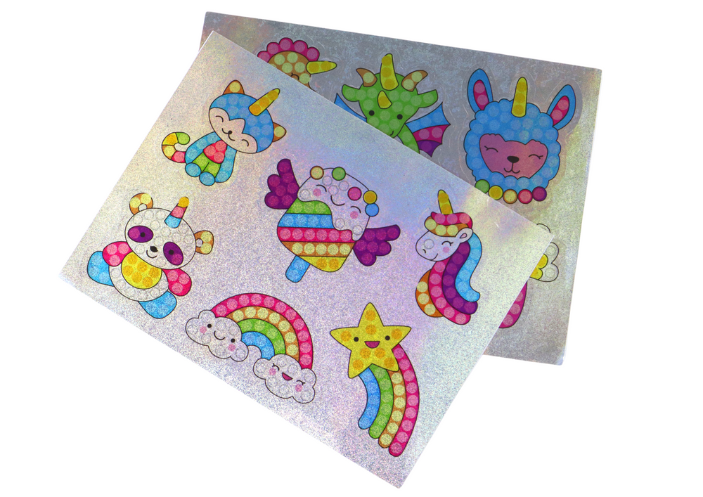 Diy Diamond Stickers Set Various Patterns Colorful Stickers