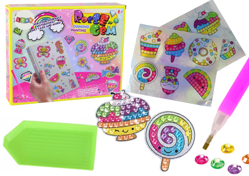 Diamond Sticker Set Diy Sweets Colorful Stickers