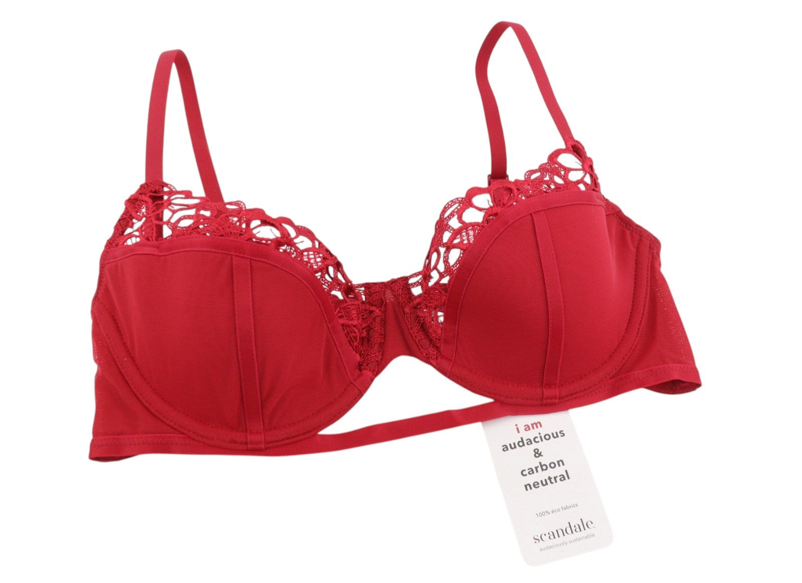 Scandale Le Balconet 1/2 Spacer Sublime-red Women Brared Guipure Laces