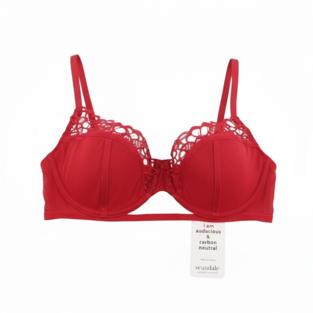 Scandale Le Balconet 1/2 Spacer Sublime-red Women Brared Guipure Laces