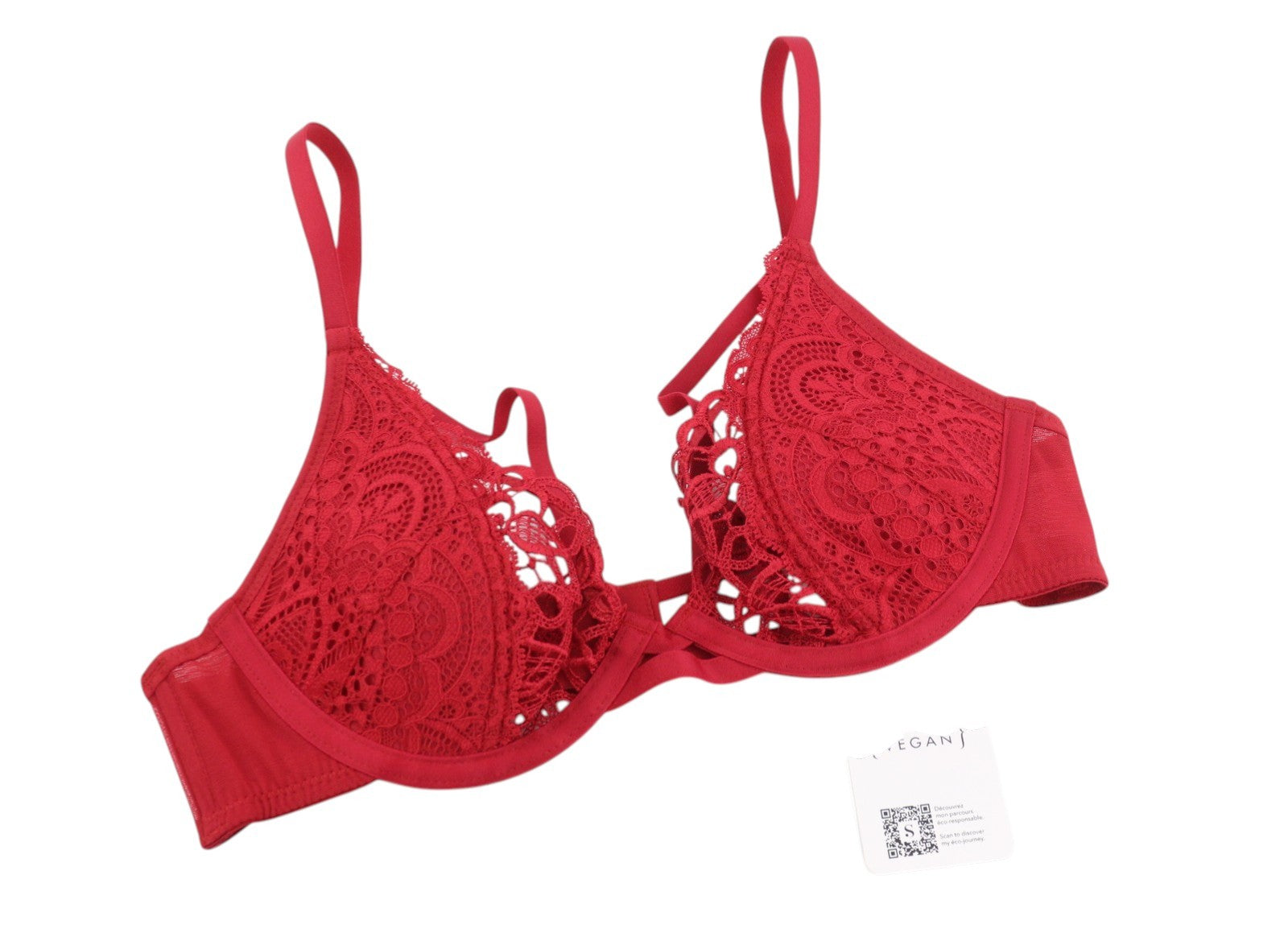 Scandale Plunge In Glamour Lace-wired Women Brared Guipure Laces