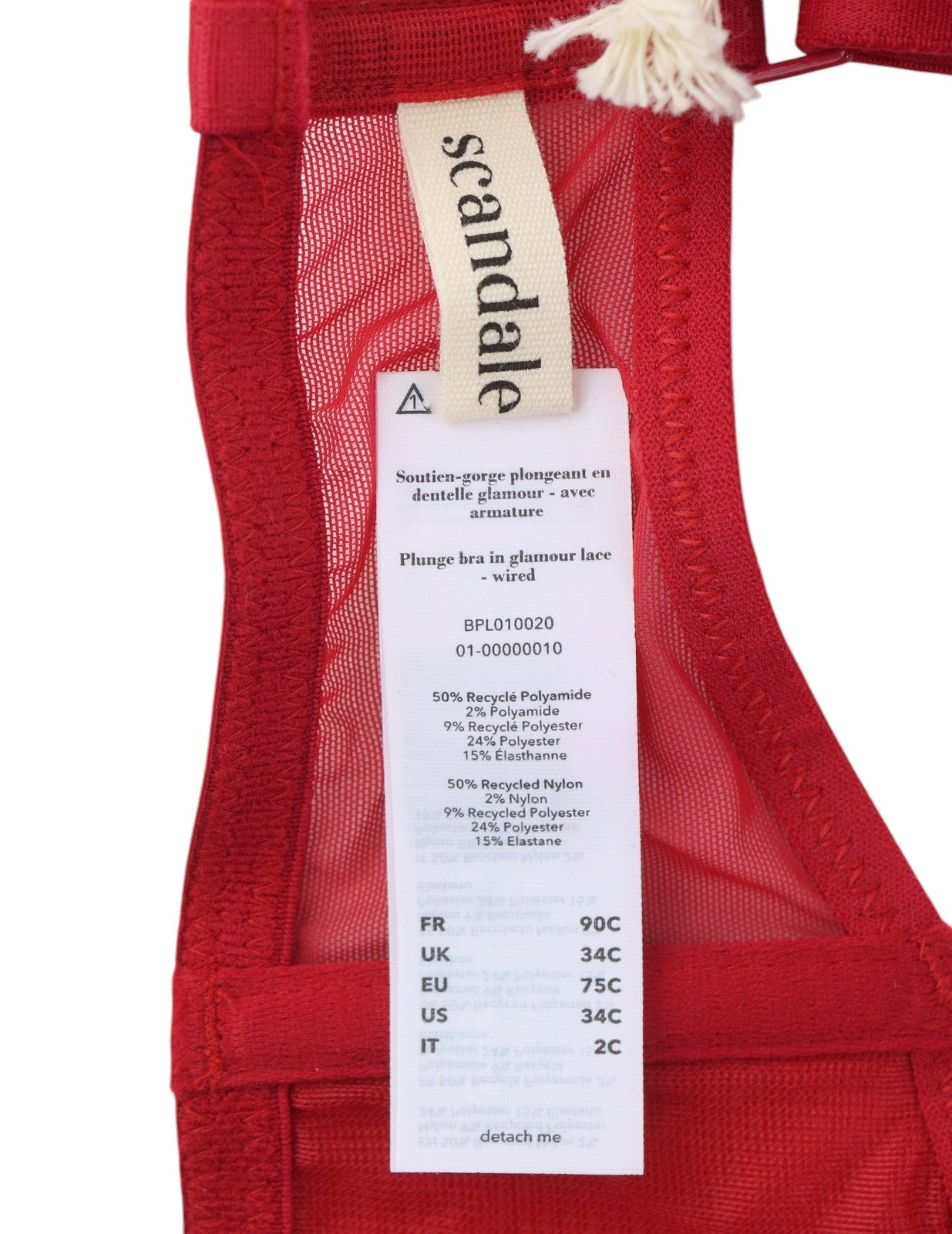 Scandale Plunge In Glamour Lacci in guipure con cordino in pizzo da donna