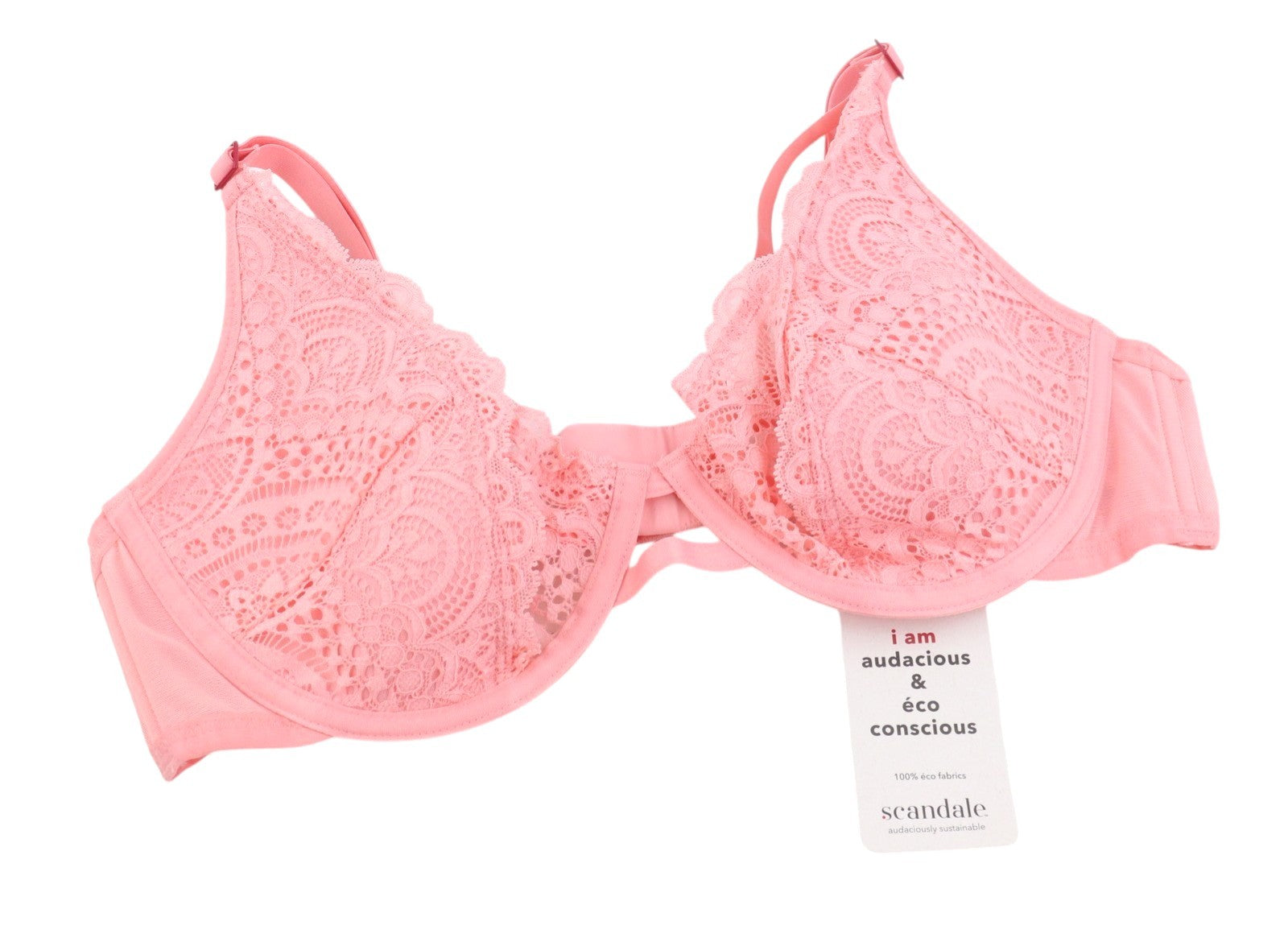 Scandale Le Plunge Side Spacer Sublime-corail Women Bralaces Print