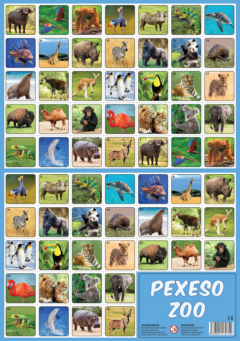 Pexeso zoo
