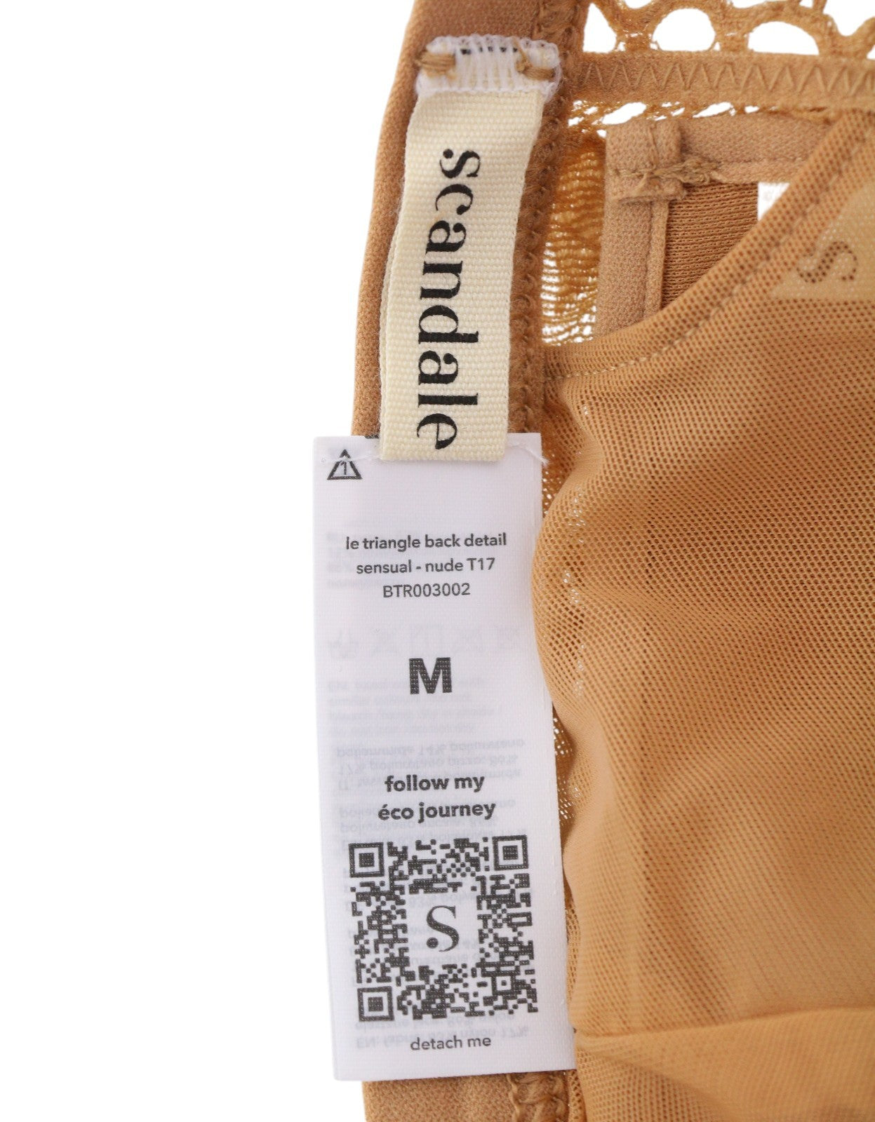 Scandale Le Triangle Back Detail Sensual-nude T17 Mujer Brazaletes +3 Almohadillas