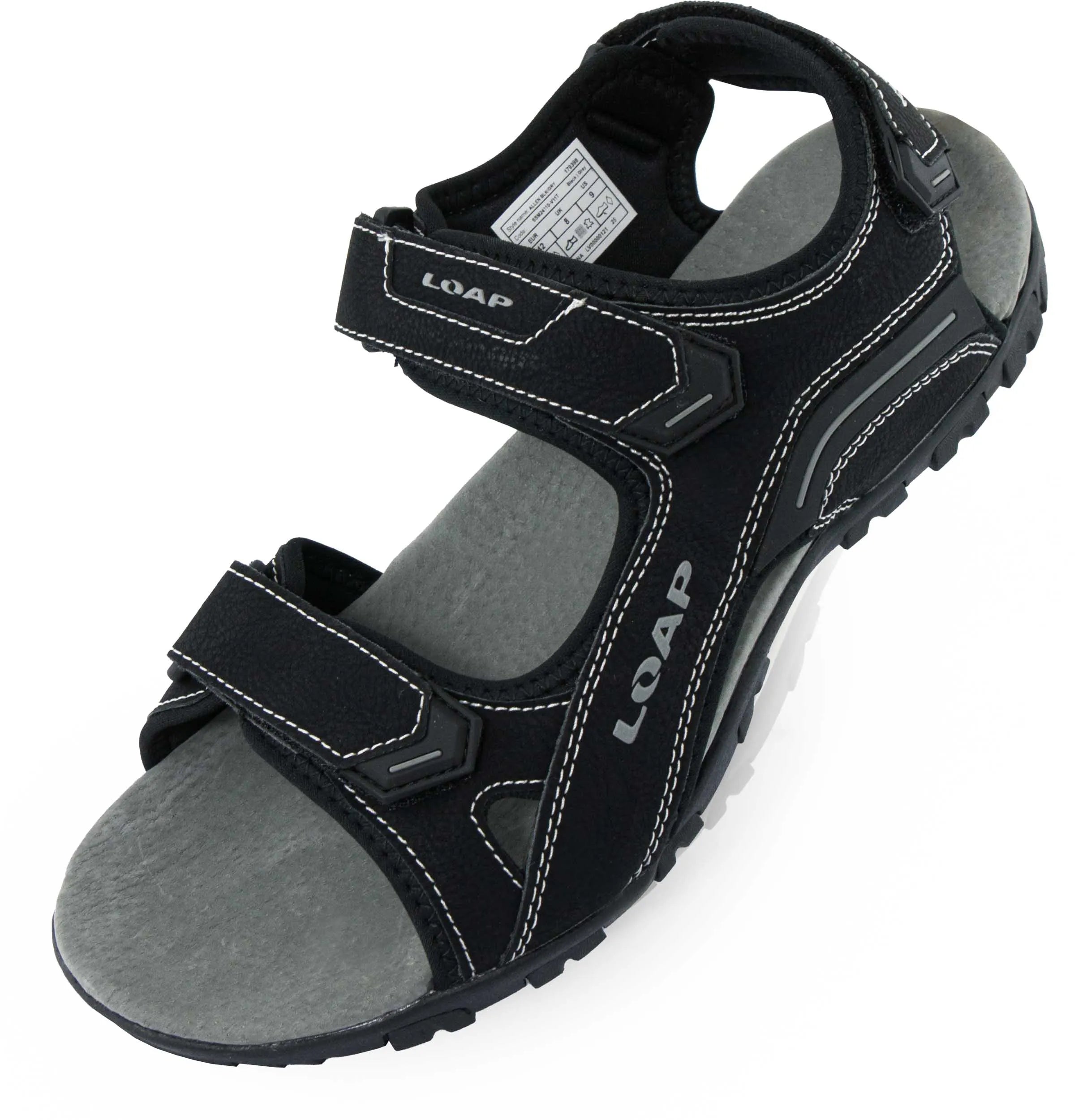 Loap Allen-sandalen voor heren, zwart
