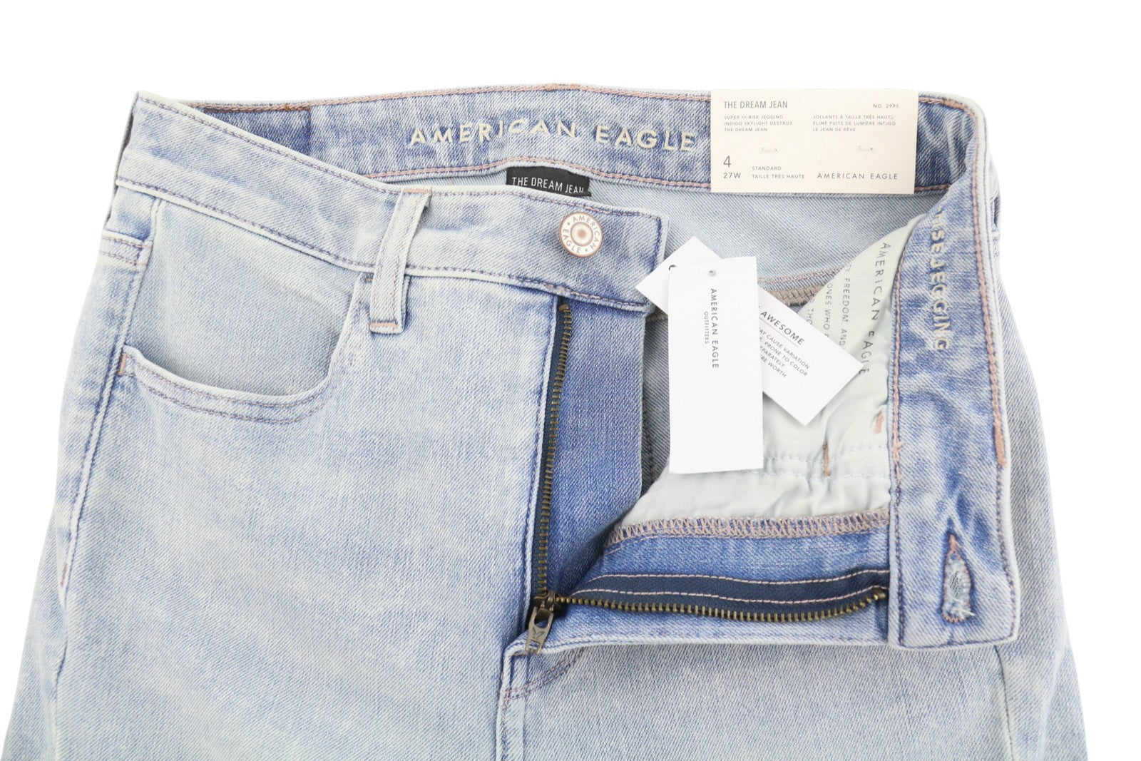 American Eagle Outfitters The Dream Women Jeanshi-rise Skylight Destroy