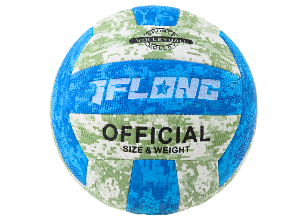 Bola de voleibol azul e preta tamanho 5 colorida