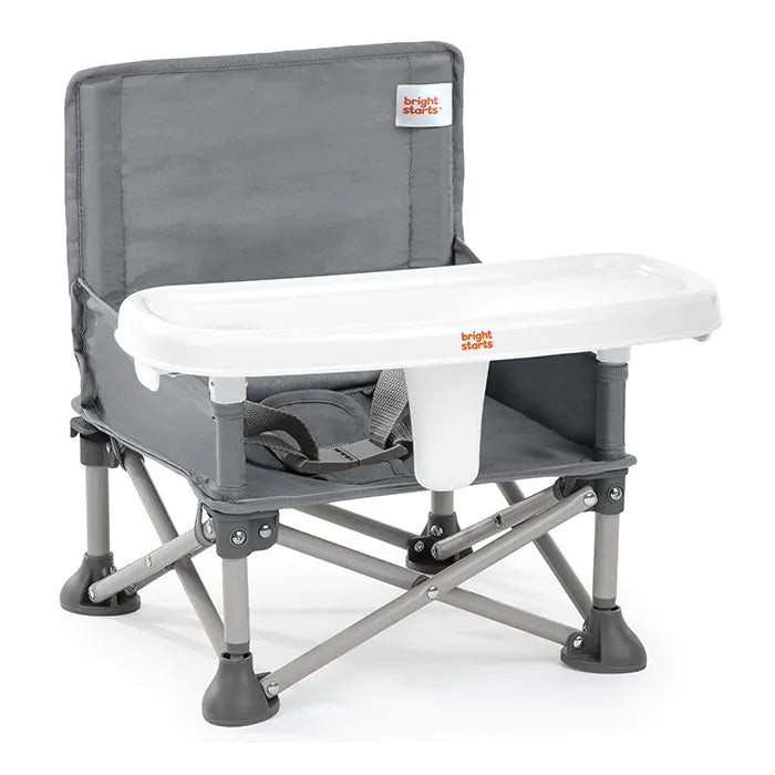 Bright Starts Pop 'n Sit Portable Booster Seat - Gray
