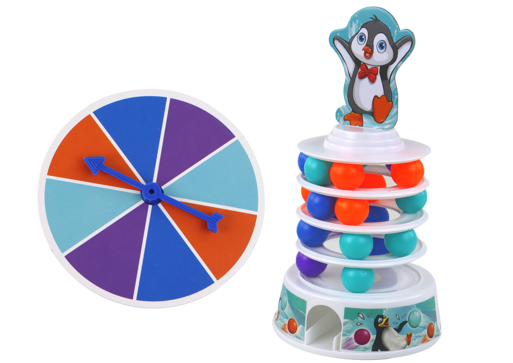 Arcade Game Penguin Balls Slide Tower Balls