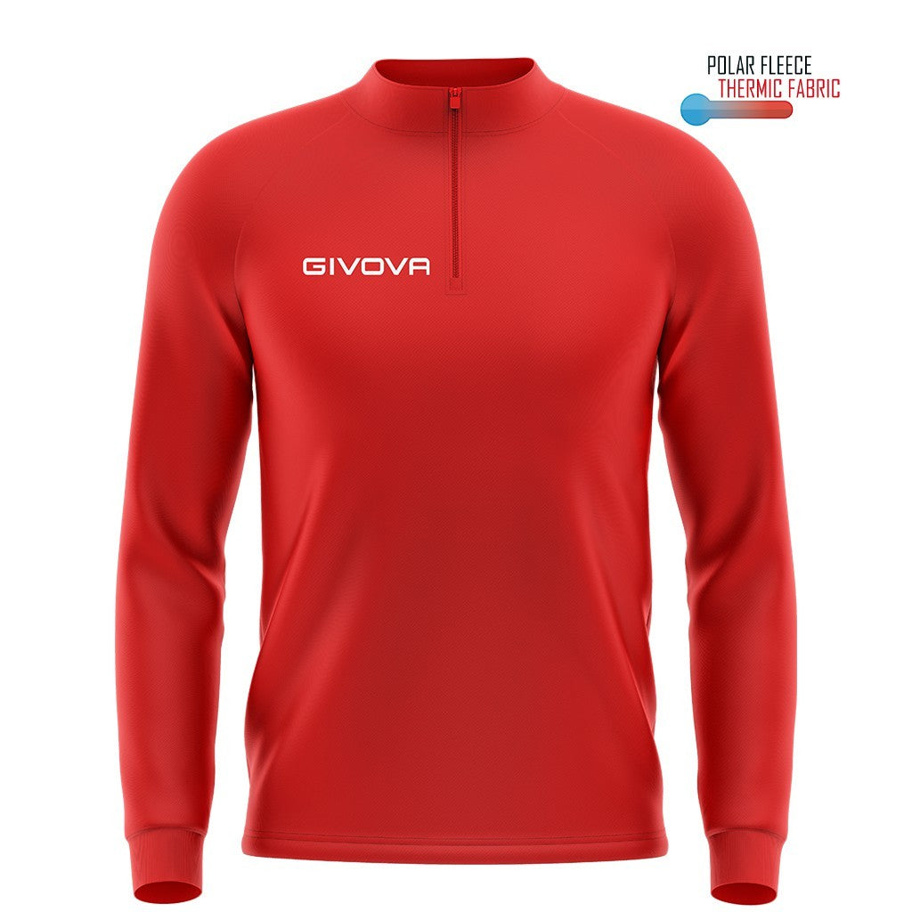 Hanorac Givova Tecnica 500 Half Zip Rojo
