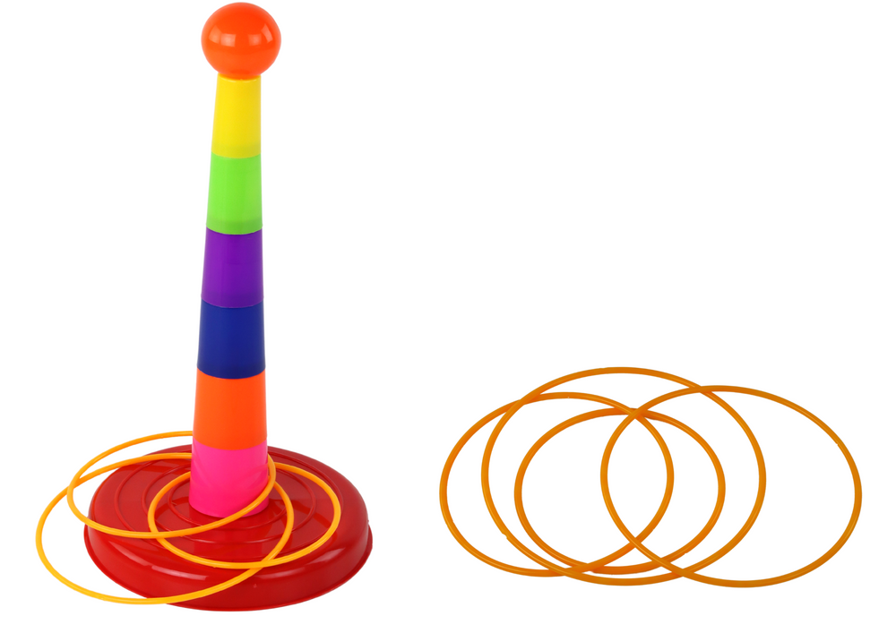 Game Throwing Cups And Hoops To A Target With Various Degrees Of Difficulty