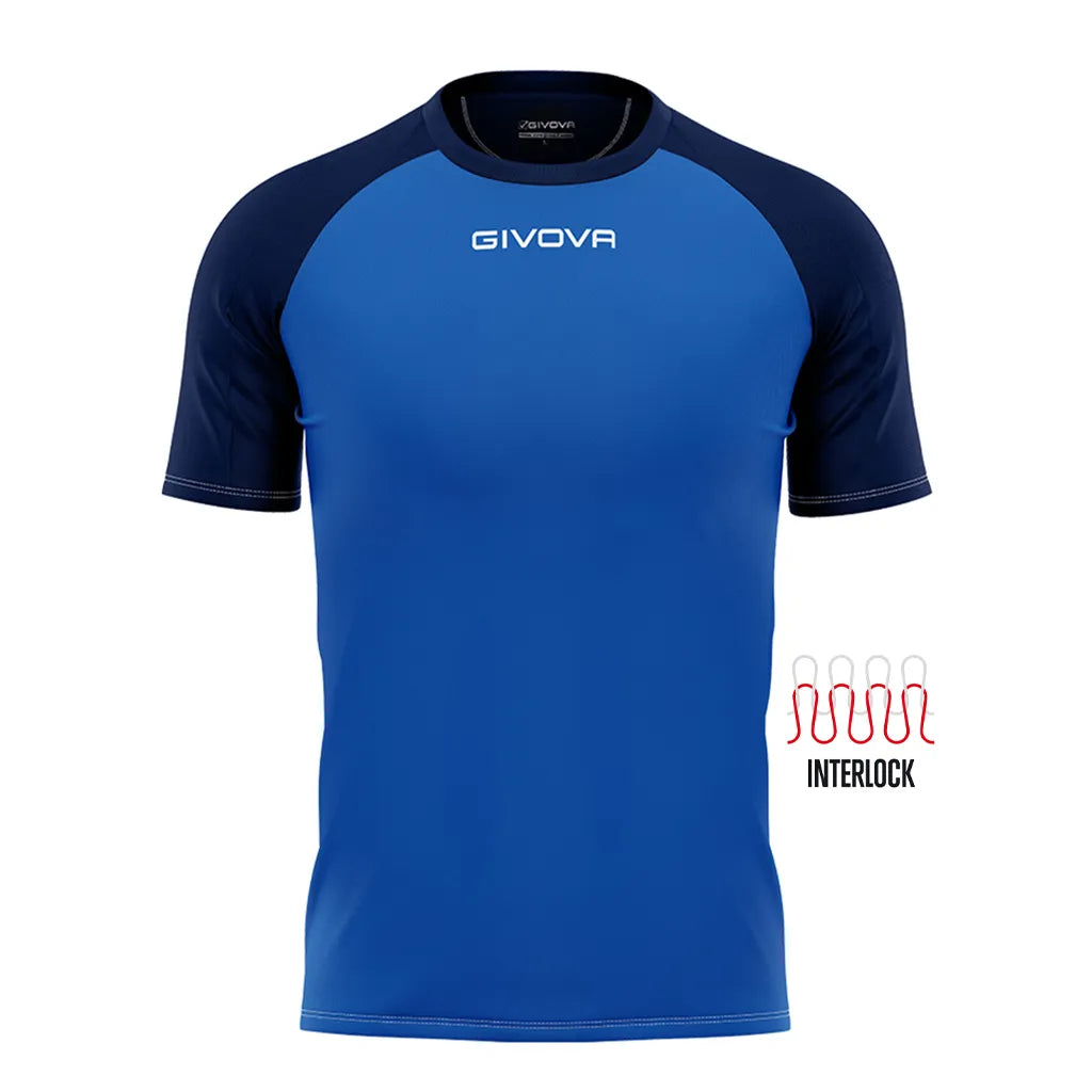 Tricou sport Givova Capo Royal-bleumarin 2xl
