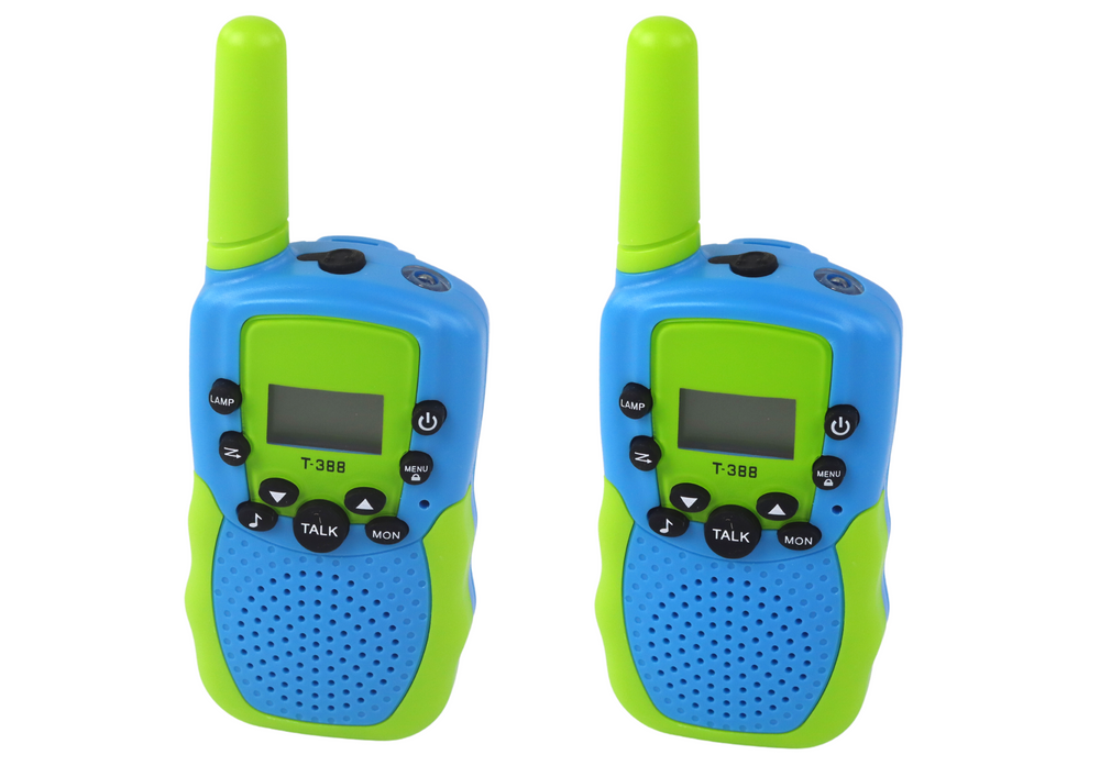 Walkie Talkie Walkie Talkies Green - Blue Range 3 Km For Children