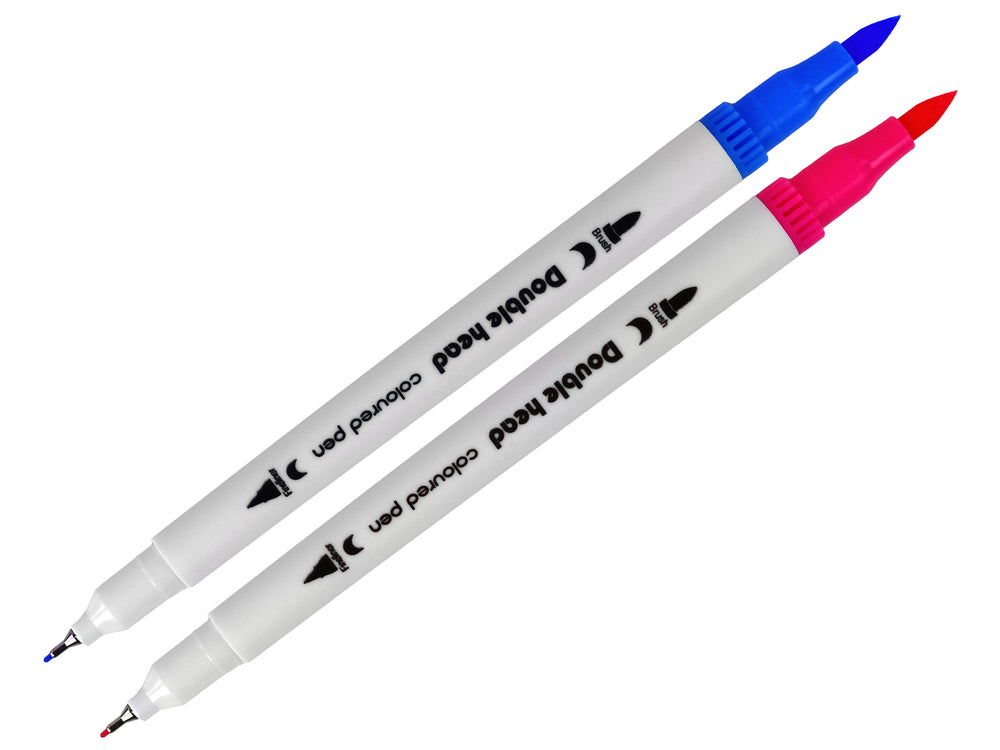 Set Of 12 Double-sided Markers In Different Colors In An Organizer
