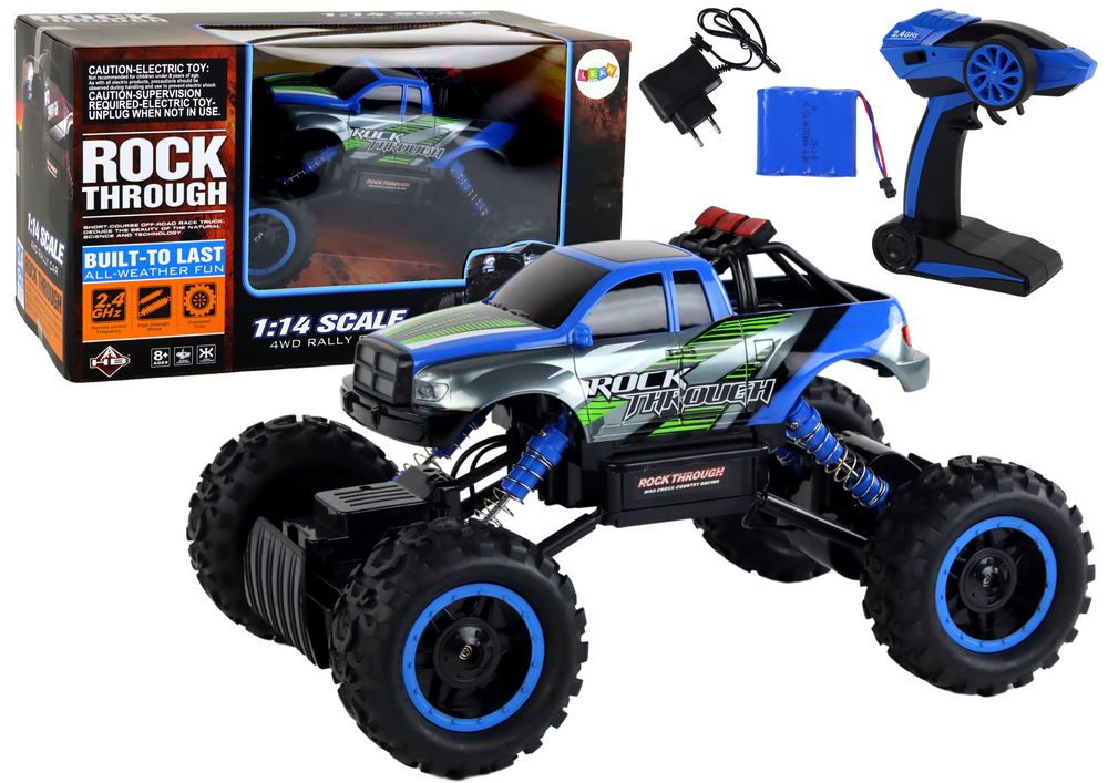 Off-road Remote Controlled Rc Car 1:14 2.4g Blue