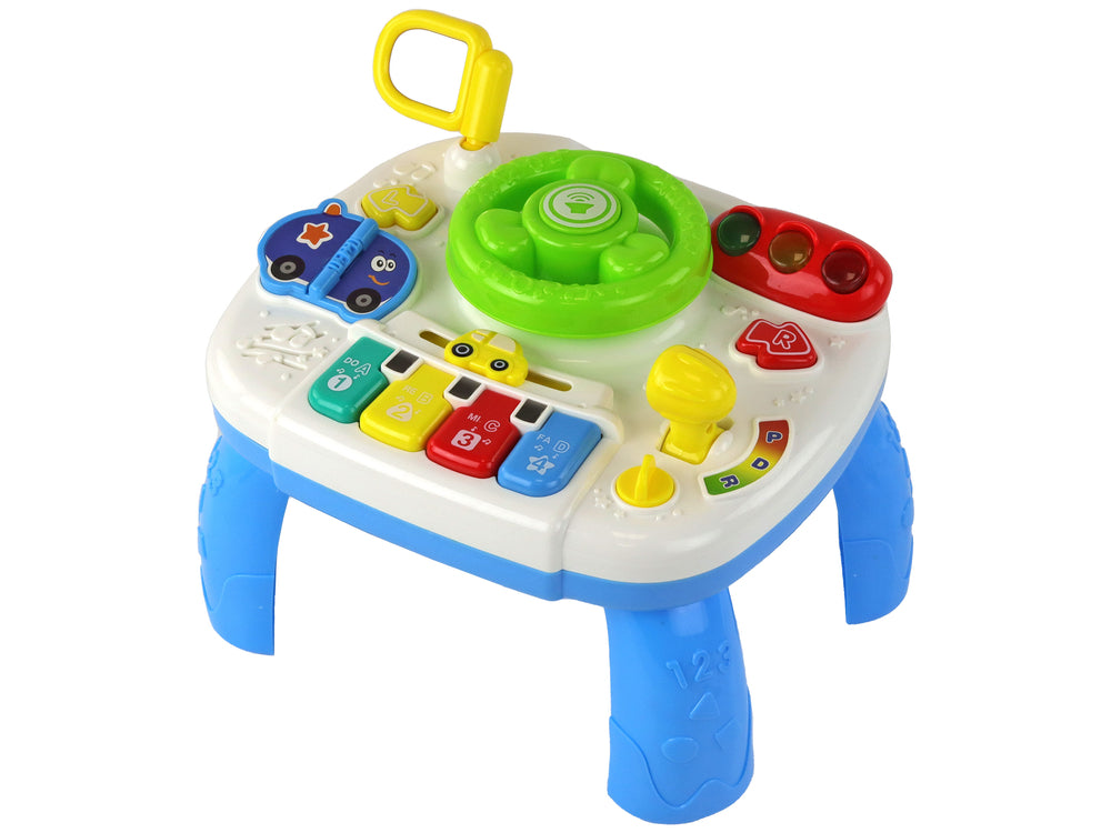 Educational Interactive Table 2in1 Board For Toddlers Steering Wheel