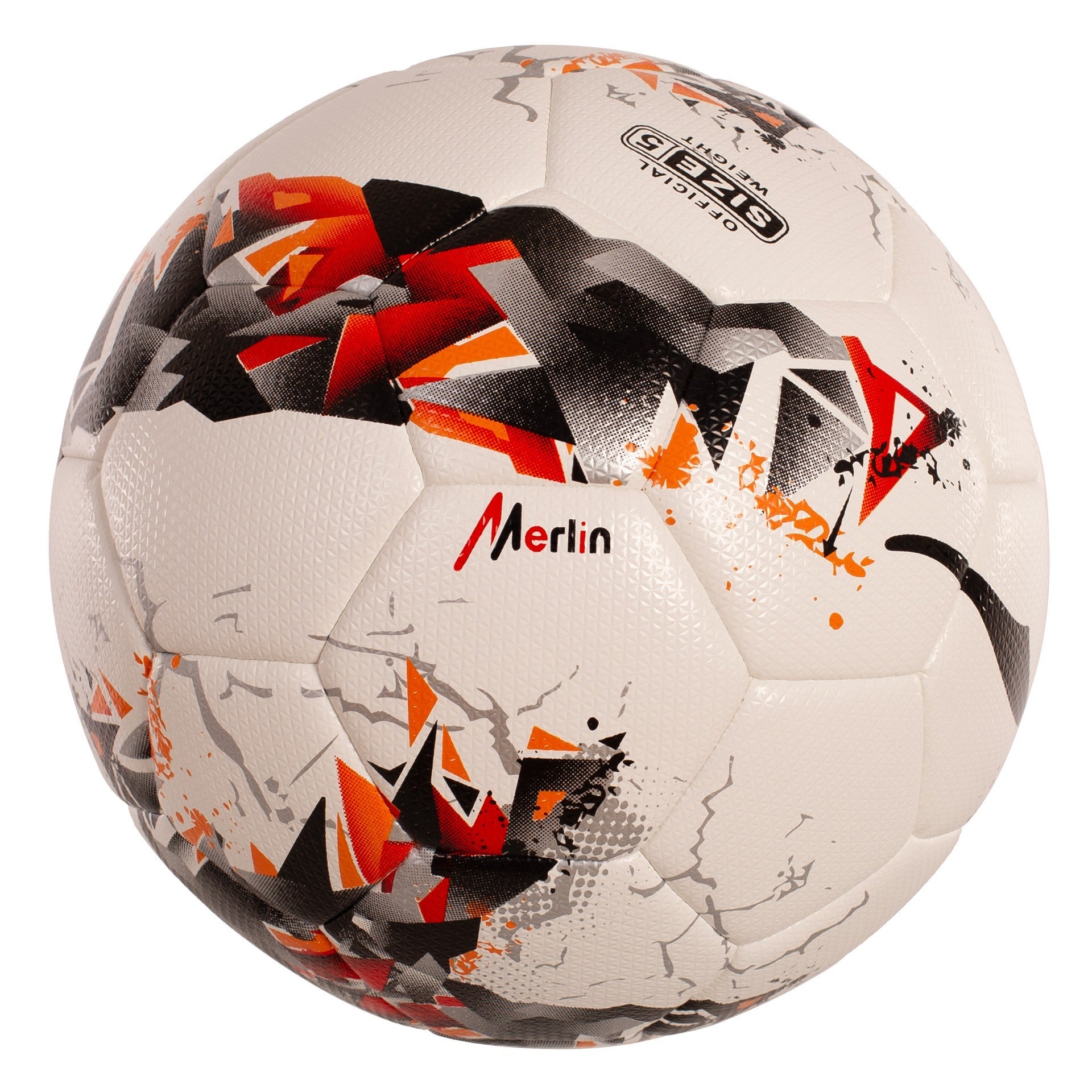 Pallone da calcio Softee Merlin misura bianco/rosso/nero