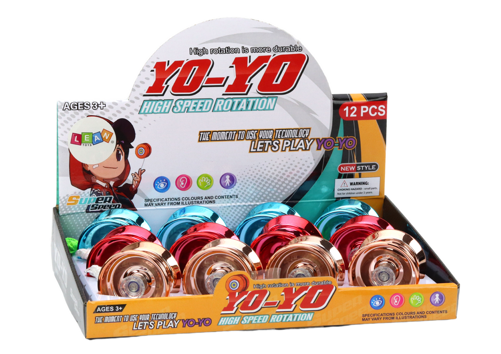Yoyo Aluminium Classic Yoyo Blue Gold Red