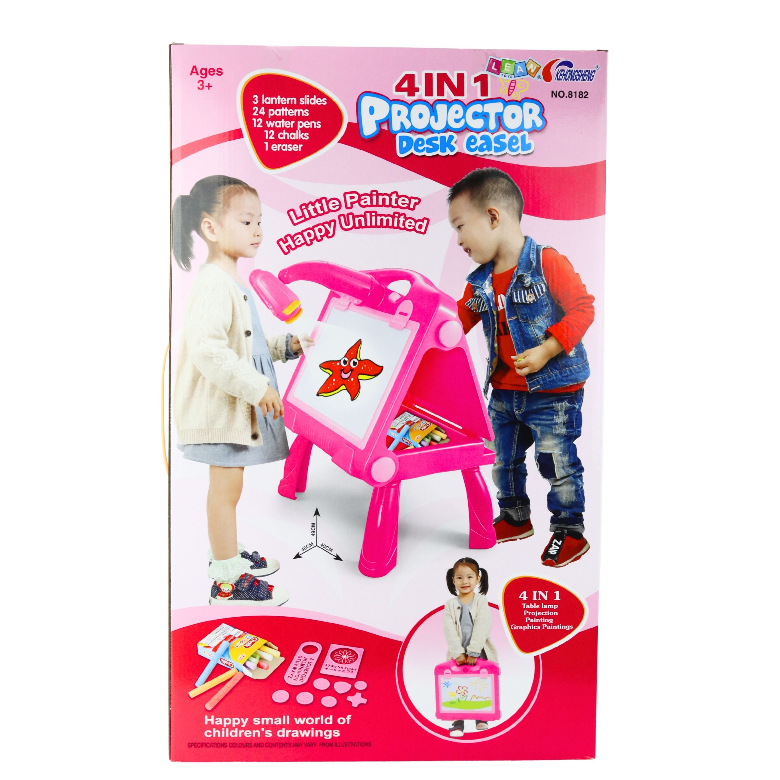 Board Easel Projector Table For Painting And Drawing 4in1 49 Cm