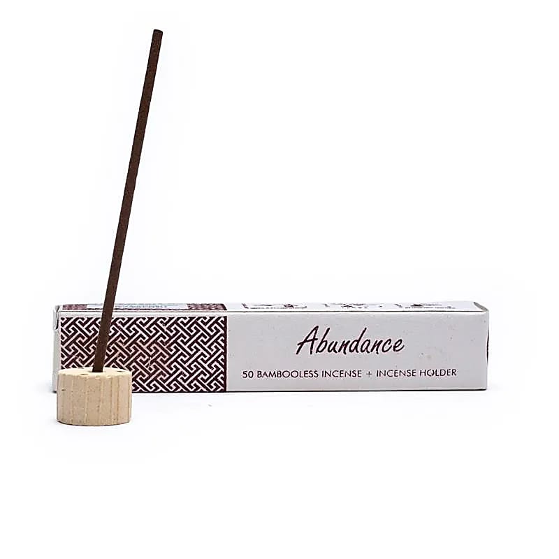 Incenso de ervas sem bambu com abundância de suporte - pacote de 34 G com 12 unidades