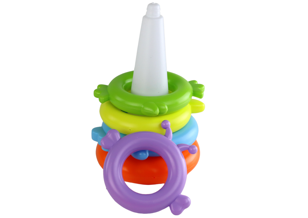 Pyramid Unicorn Puzzle 8 Circles Colorful 29cm X 14cm X 14cm