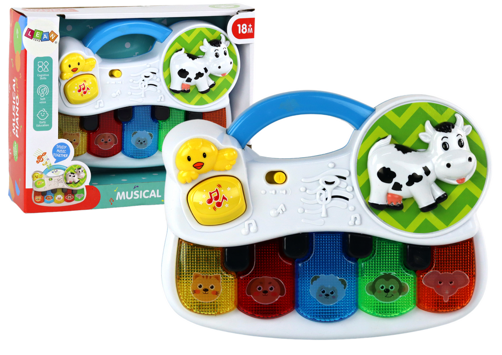 Small Piano For Toddlers Animals Lights Sounds