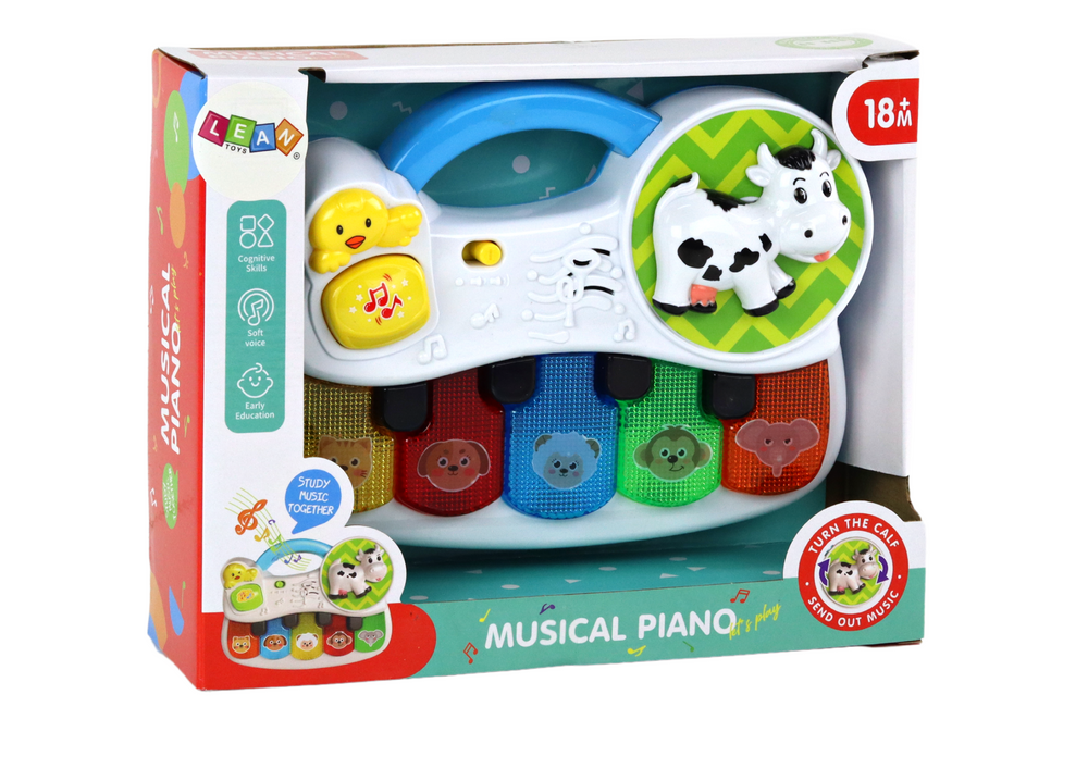 Small Piano For Toddlers Animals Lights Sounds