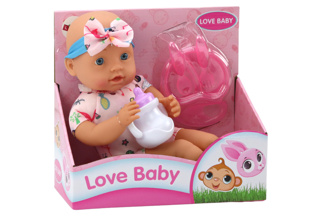 Baby Doll Clothes With Flamingos Headband Feeding Accessories