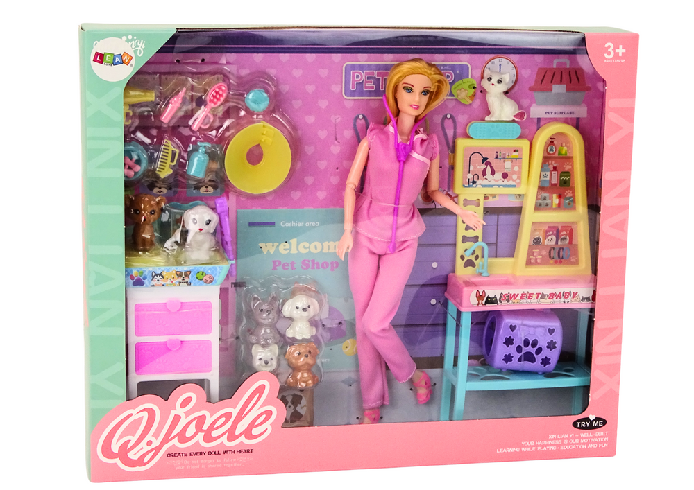 Veterinarian Doll Set Treatment Furniture Accessories Pets