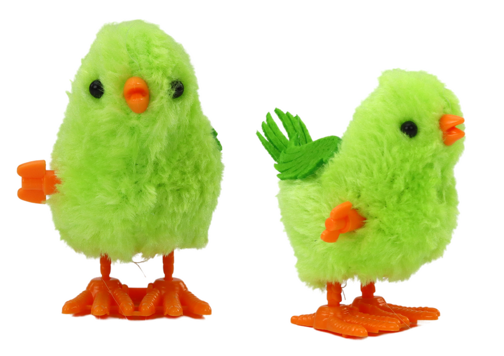 Jumping Chicken Toy Wind-up Figurine Green