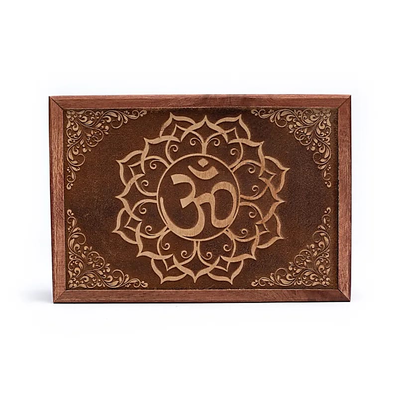 Tarotæske Ohm Træ - 17,5x13x6,5 Cm
