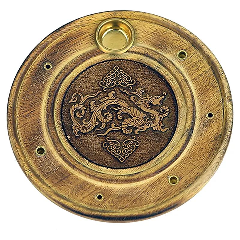 Bataí & Cóin Burner Incense Dragon - Pacáiste 10 Cm As 3 ríomhaire