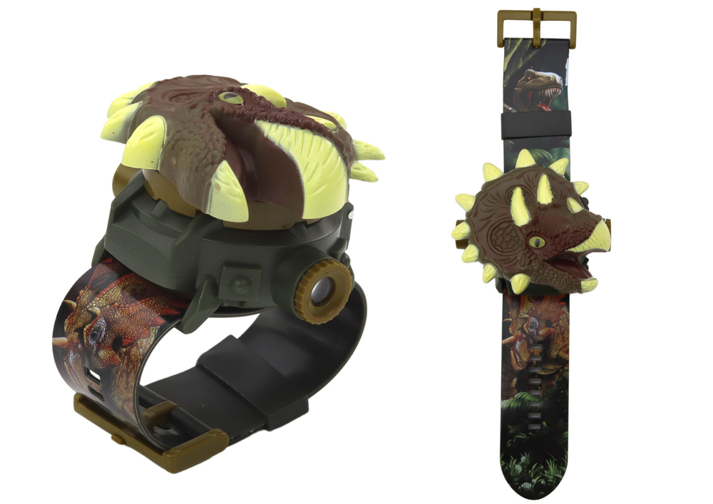 Watch 3d Projector Dinosaur Triceratops 22cm X 5cm X 3cm