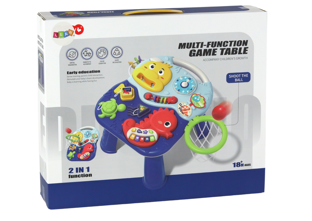 Educational Table 2in1 Sea Animals Basket Balls 32cm X 25.5cm X 23cm