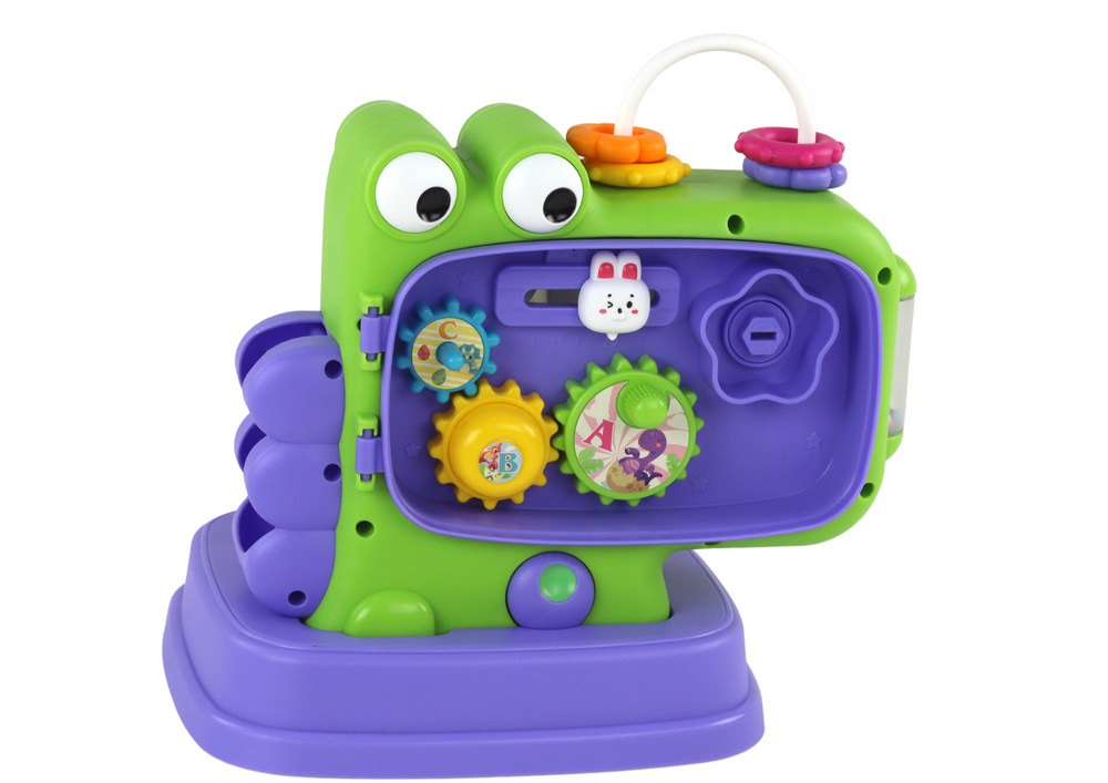 Dinosaur Educational Panel Whack-a-mole Sorter Game For Children Purple