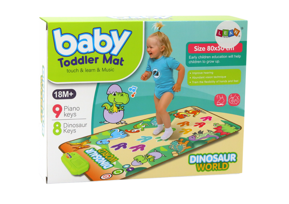 Educational Interactive Dance Mat Dinosaurs Lights Sounds