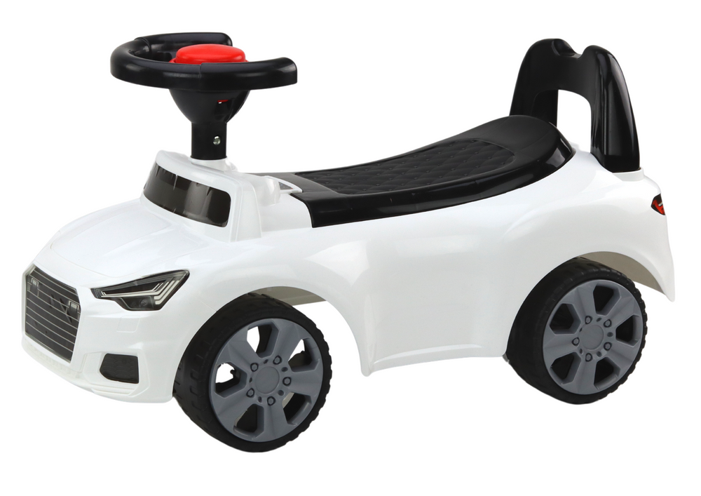 Car Ride On With Backrest Qx-3396 Horn Storage Box White