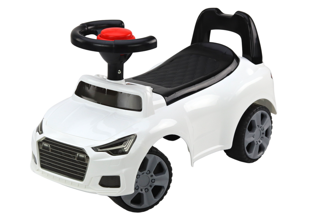 Car Ride On With Backrest Qx-3396 Horn Storage Box White