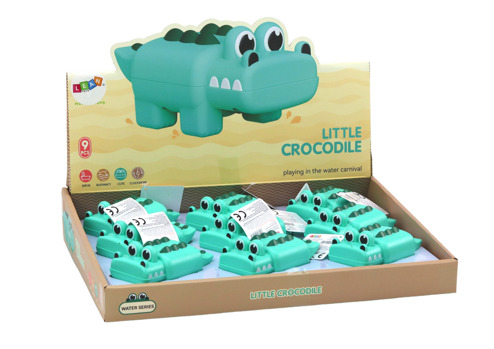 Wind-up Crocodile Bath Toy Green