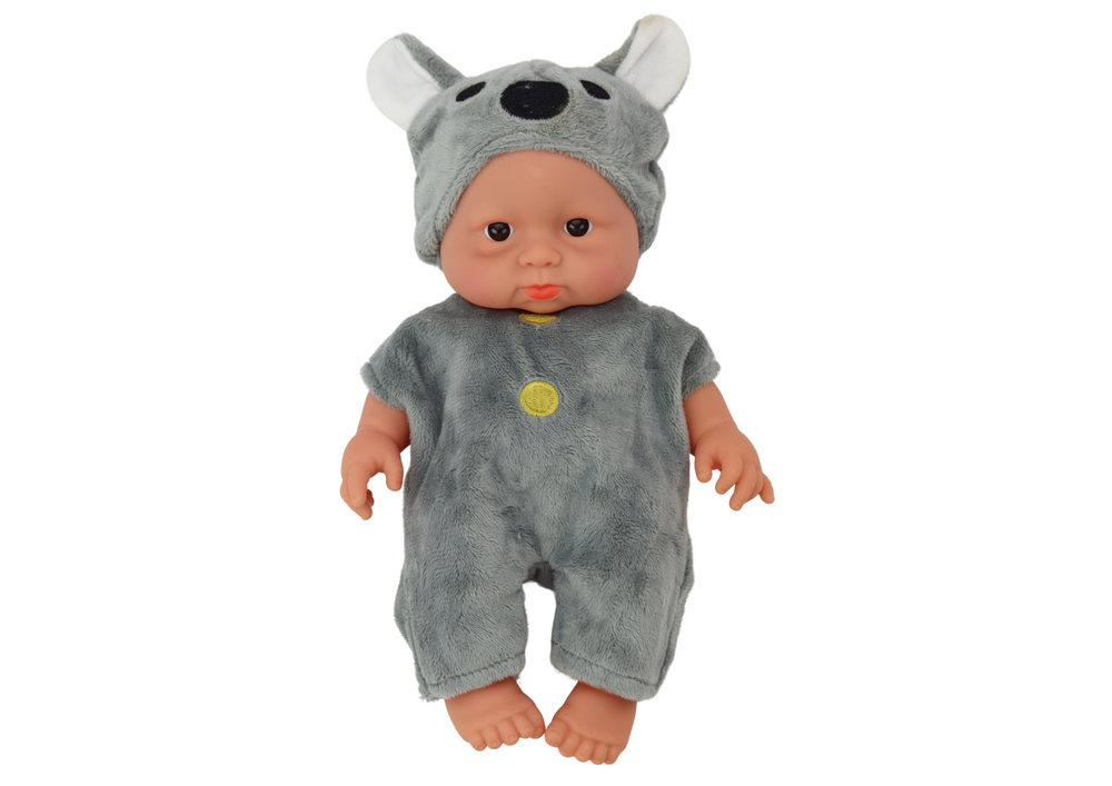 Bábóg Babaí Beag Éadaí Liath Hata Koala