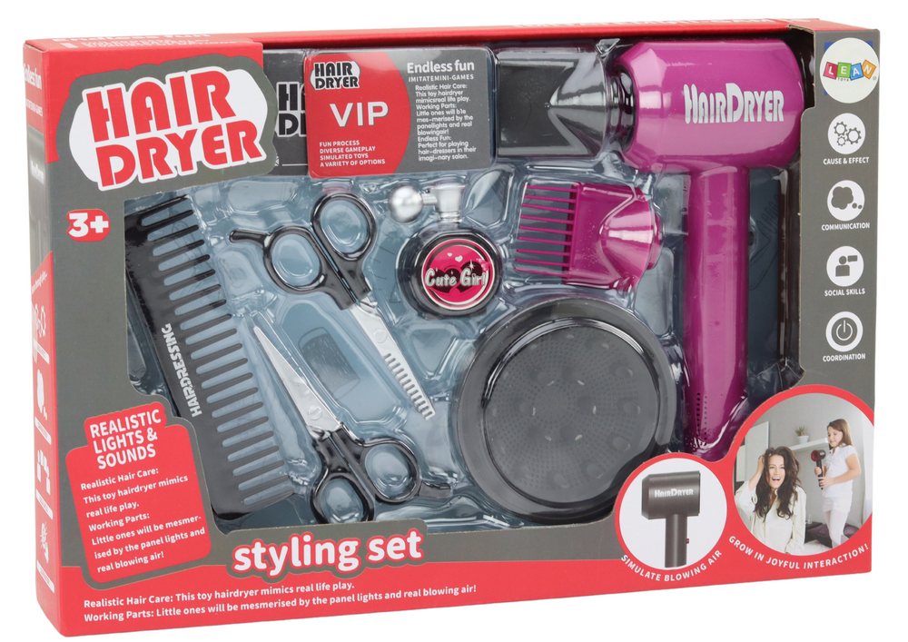 Hairdressing Set Beauty Salon Hairdresser Dryer 10 Pieces.