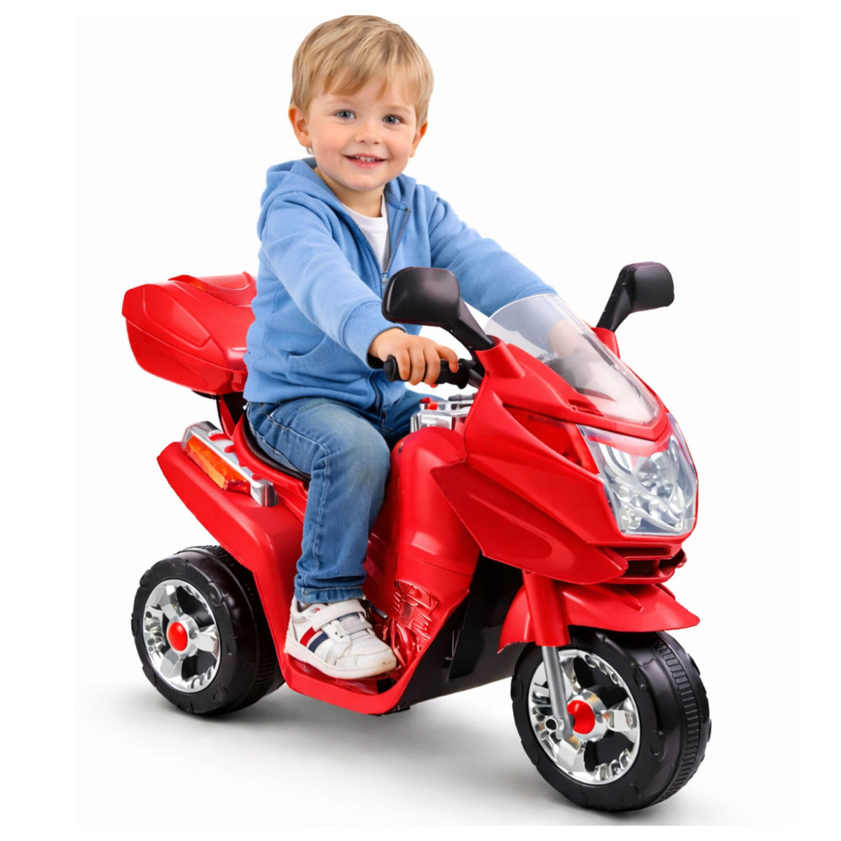 Hc8051 Rød - Elektrisk tur på motorcykel