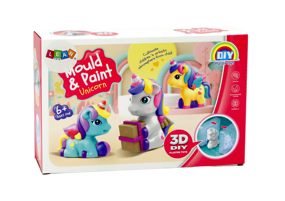 Creative Artistic Unicorn 3d Plaster Paint Set